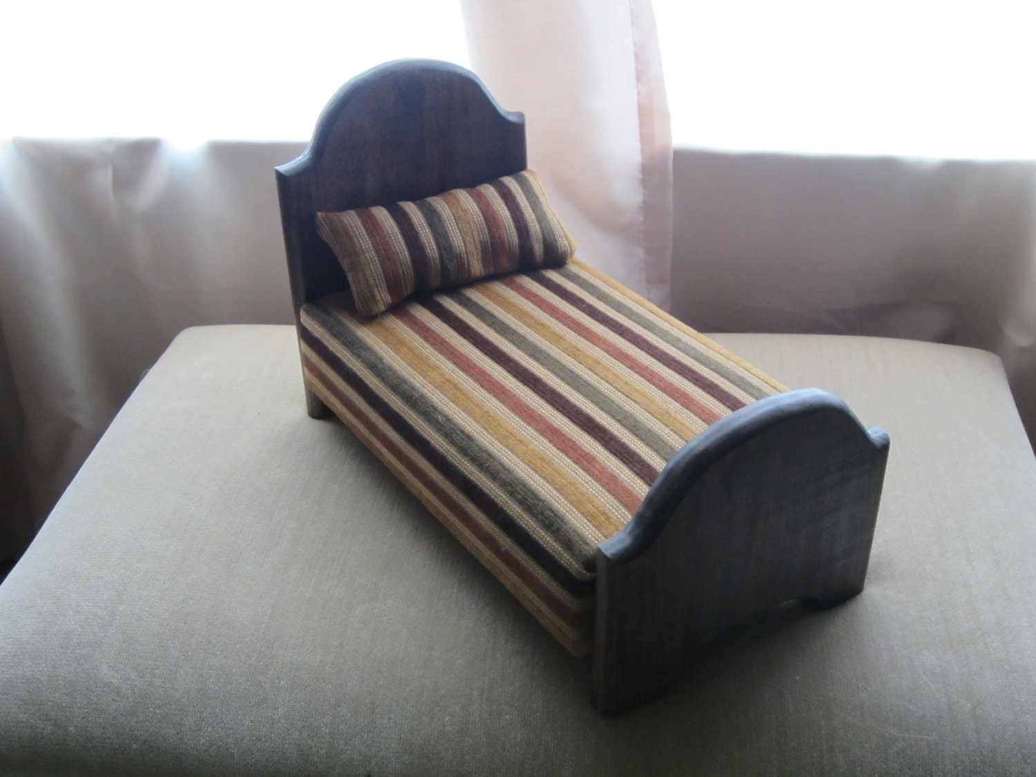 Primitive Doll Bed for Barbie & Other Similar Doll Sizes
