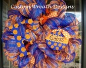 Deco Mesh Florida Gators Wreath