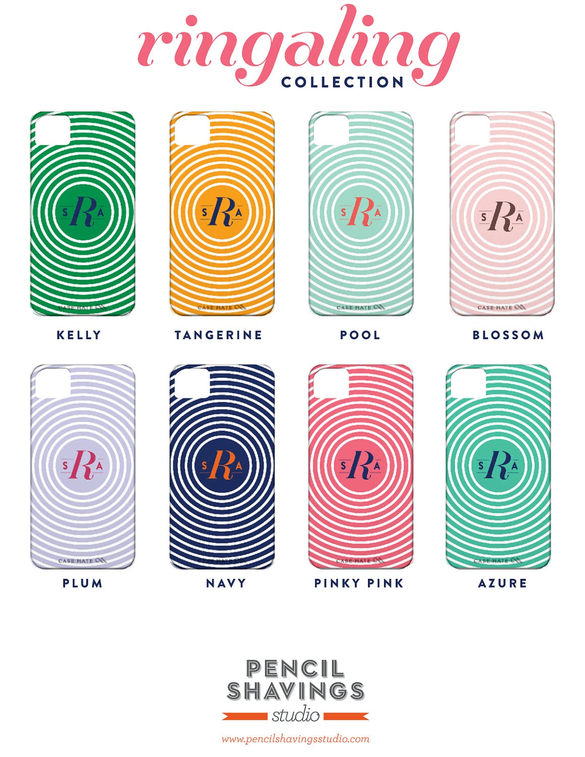 Monogram iPhone 5 case - Ringaling Collection - also for iPhone 4