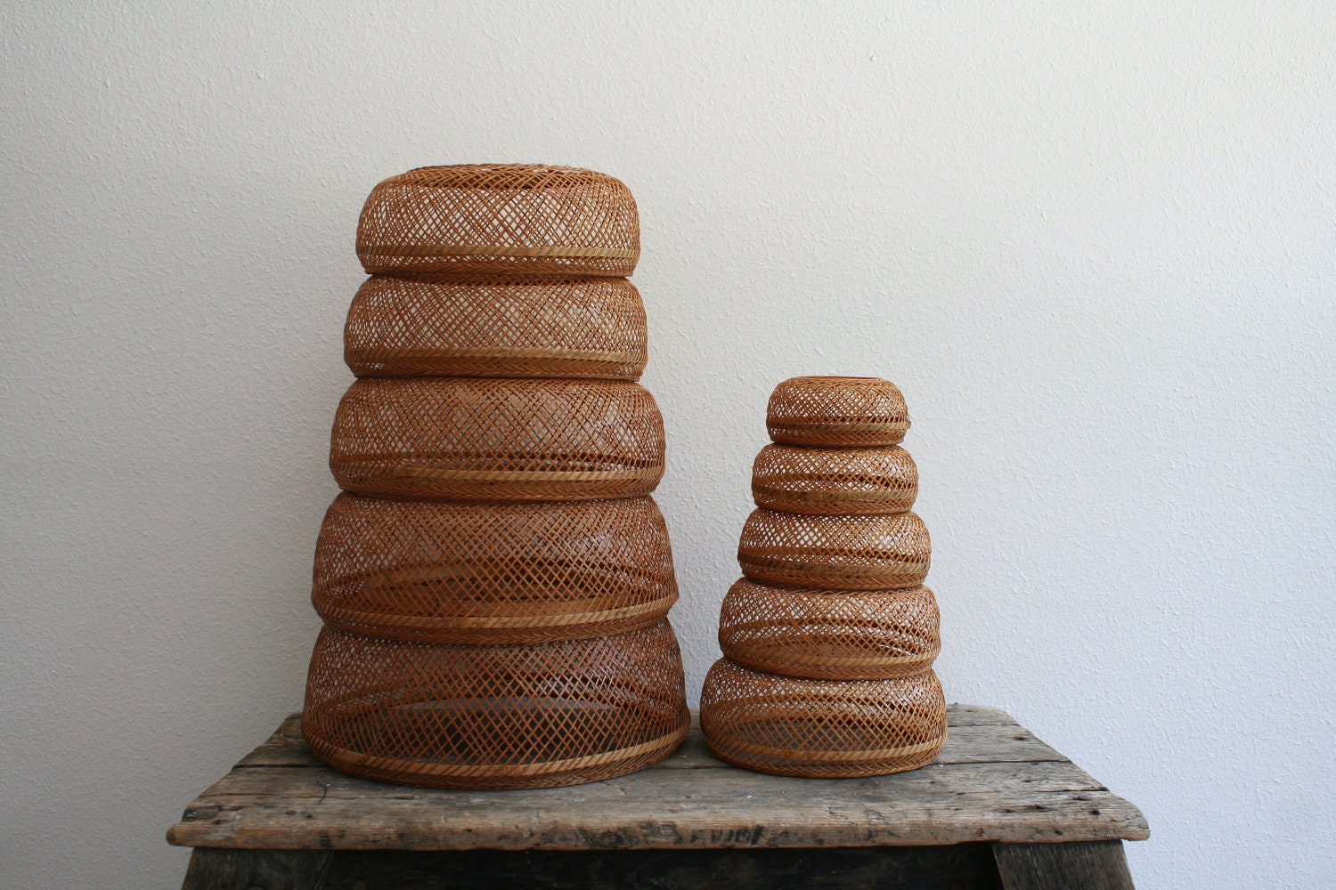 70s nesting basket collection