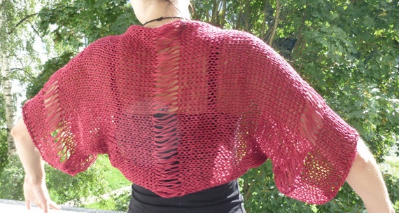 Knitting Shrug Bolero PATTERN  / PDF format Pattern /  Knit pattern