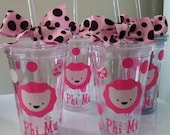 Personalized Phi Mu Inspired Tumblers/Big Sis/Lil sis