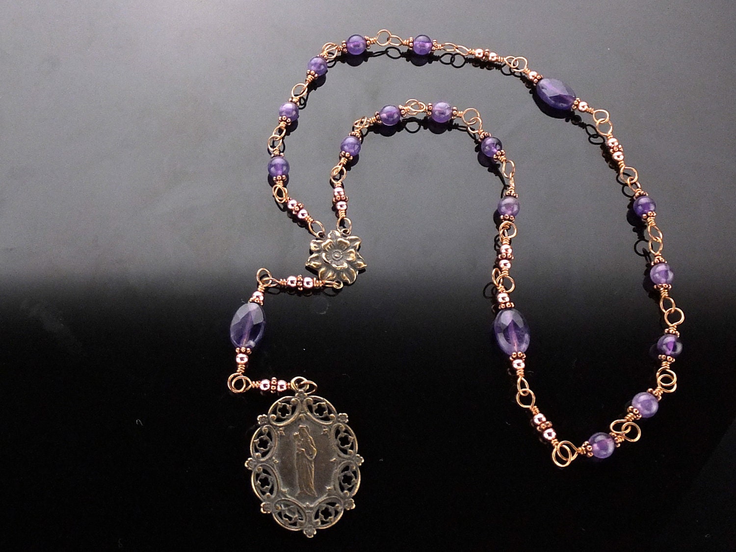 St. Anne Chaplet : Bronze Wire Wrapped Chaplet (Unbreakable)