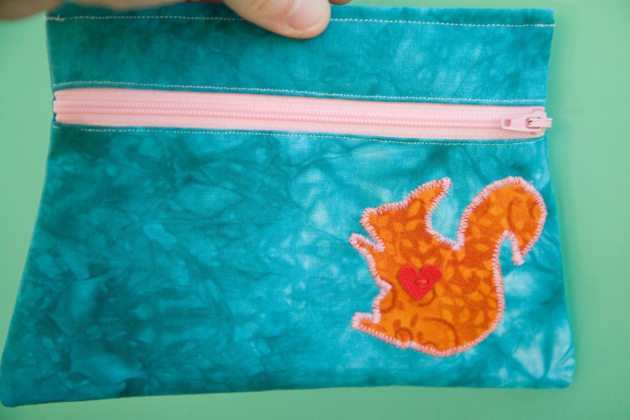 Squirrel Silhouette Pouch