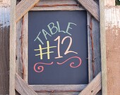 Barnwood Chalkboard Frame 8x10 - Barb Wire