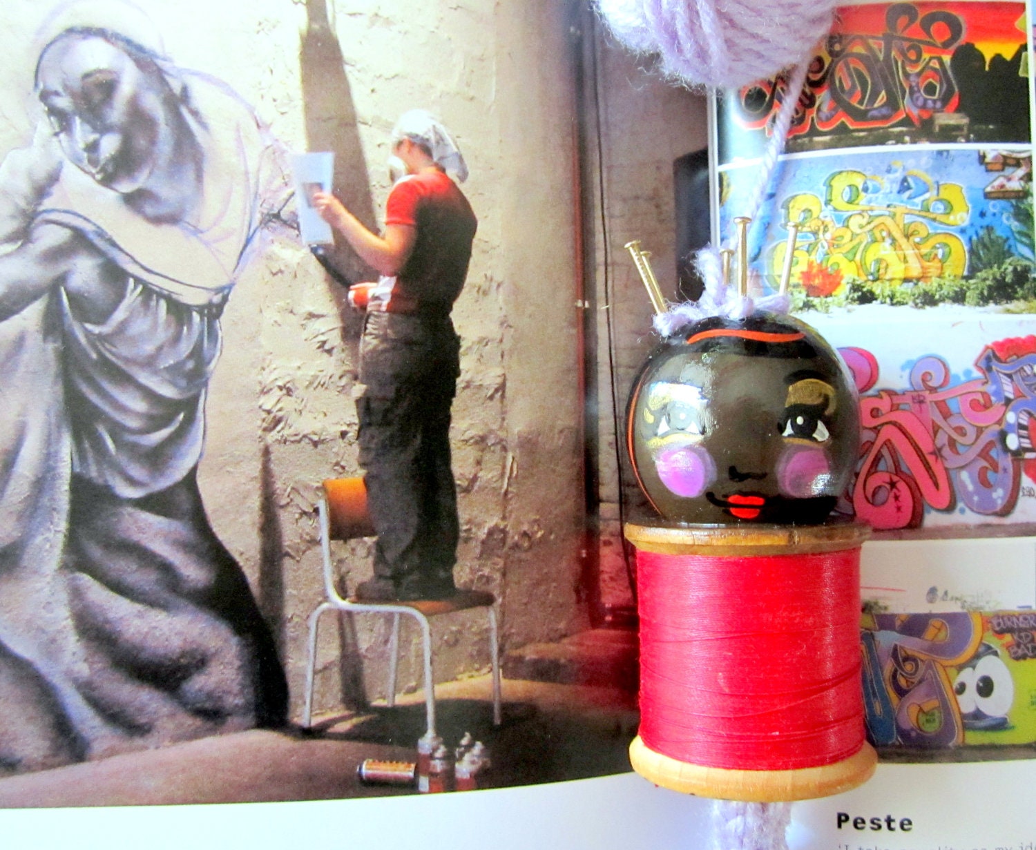 Artistic Arta: Spool Knitter, Knitting Nancy