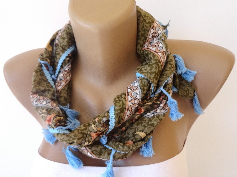 blue green scarf, women scarves Turkish cotton Yemeni fabric scarfs