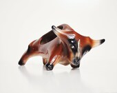 Mid-Century Bull Planter or Pipe and Tobacco Holder