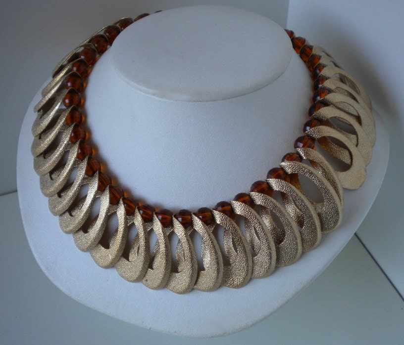 1960's Bold Gold Napier Necklace