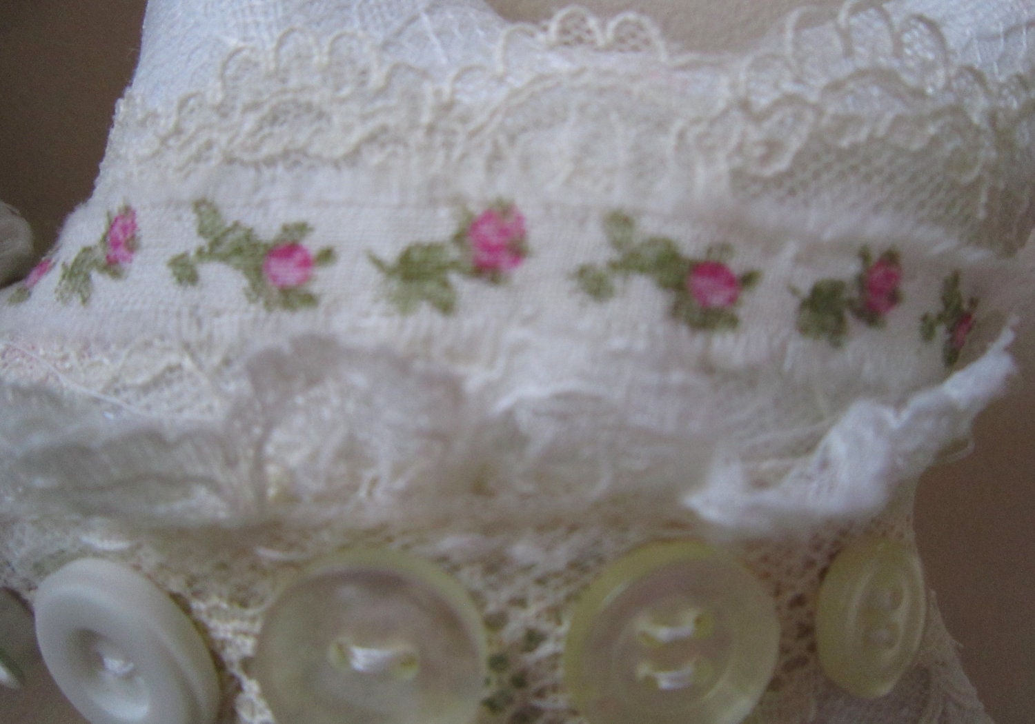 Set of White Shabby Stars