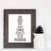 Typographic Poster Wonderful Life Digital Typography Art Print Gray Red Heart