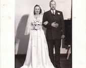 Very Nice Vintage Photo of  bride groom wedding