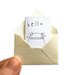 Miniature Greeting Card & Tiny Envelope - Hello