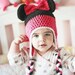 Minnie Mouse inspired crochet hat