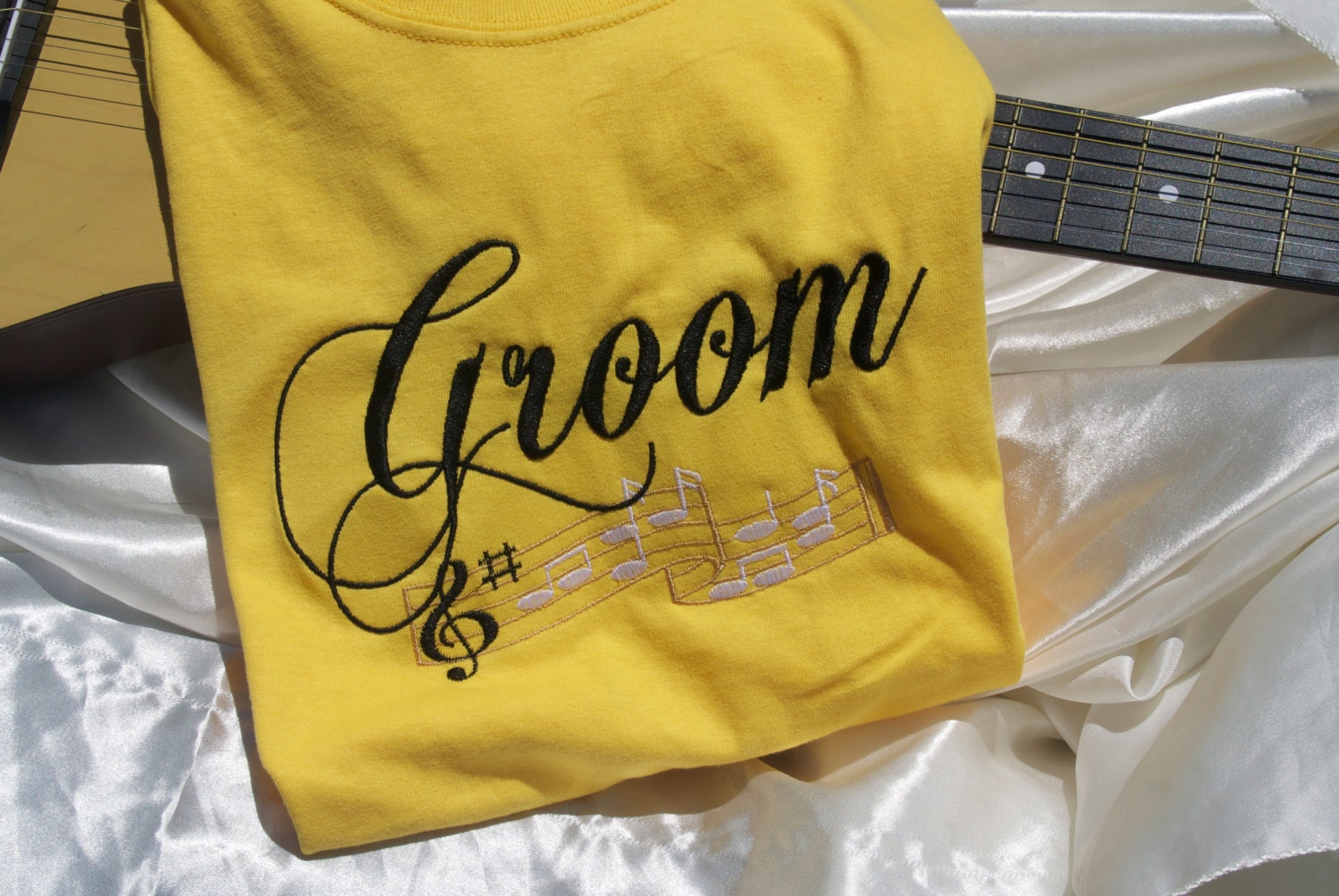 Musical Notes Groom TShirt,  Bachelor Party Tee Shirt, Rehearsal Dinner