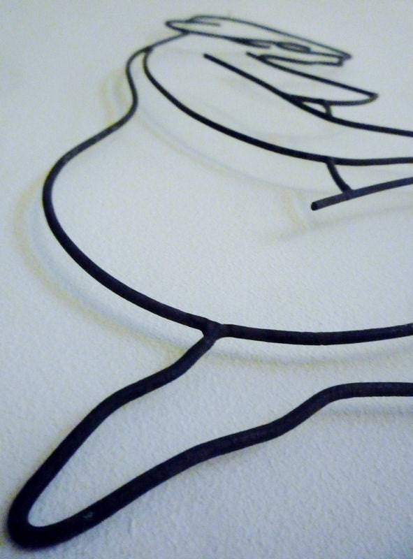 Vintage Wire Sculpture of a Woman