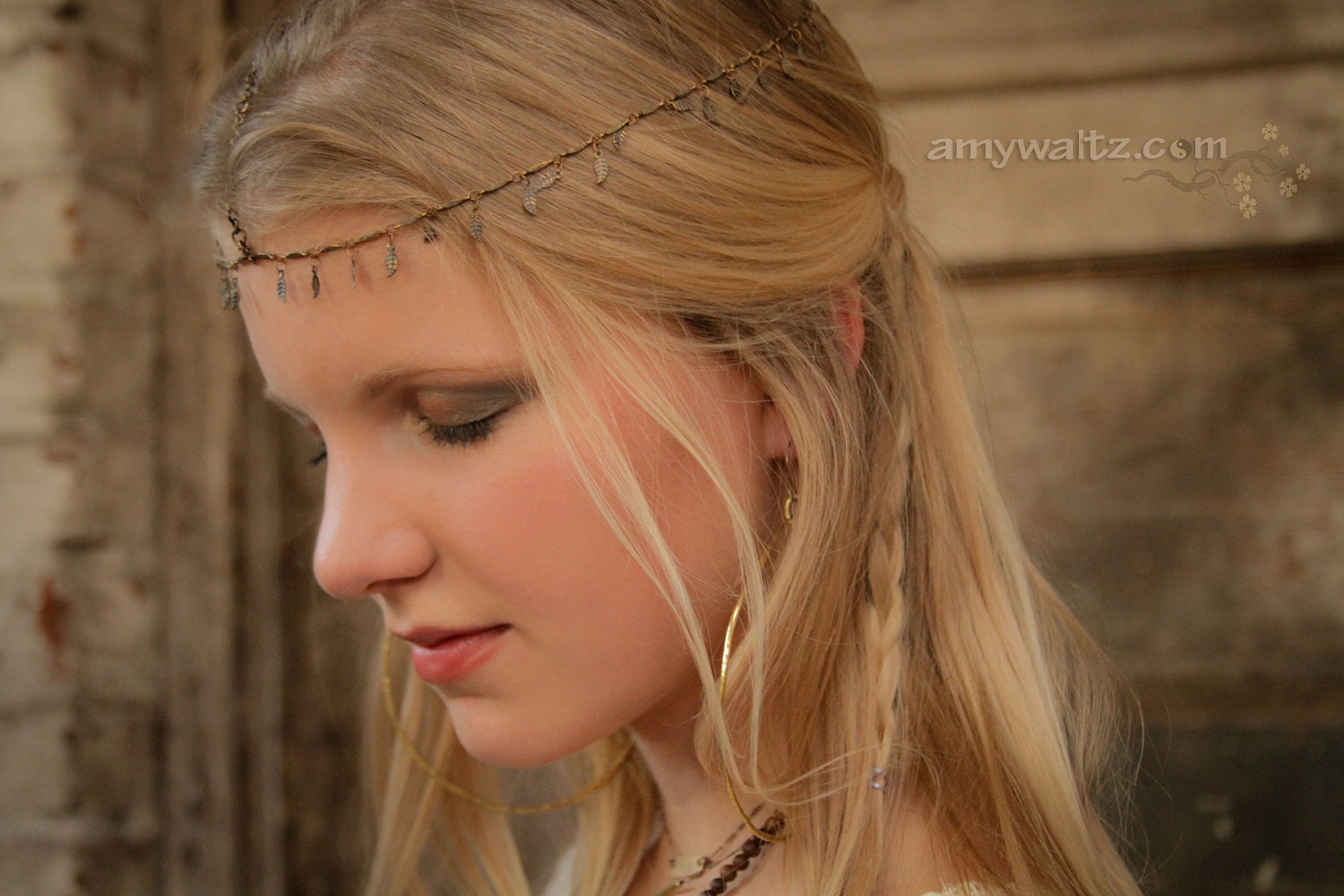 Wedding Head Dress Head Wrap Chic Hipster Spring Fashion Spring Trends Leaves Rebirth Boho Bohemian Leaves of Fall