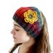 Flower Headband, warm knit headband, knitting, gift, mothers day,  winter trend ,fashion