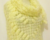 Free Shipping Ivory Cowl Turkish romantic stole Wedding Cream Shawl Triangle Stole Soft and Chic Ivory Scarf Wrap Stole Poncho ACCESSORIES