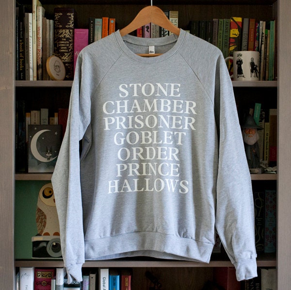 Harry Potter Sweater - White on Heather Grey