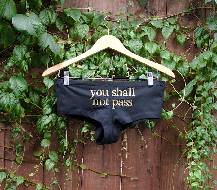 LOTR- "you shall not pass" Undies/Panties/Booty Shorts