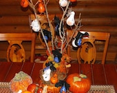 Halloween Ornaments - Bats, Ghosts, Jack-o-Lanterns, and Scarecrows - oh my