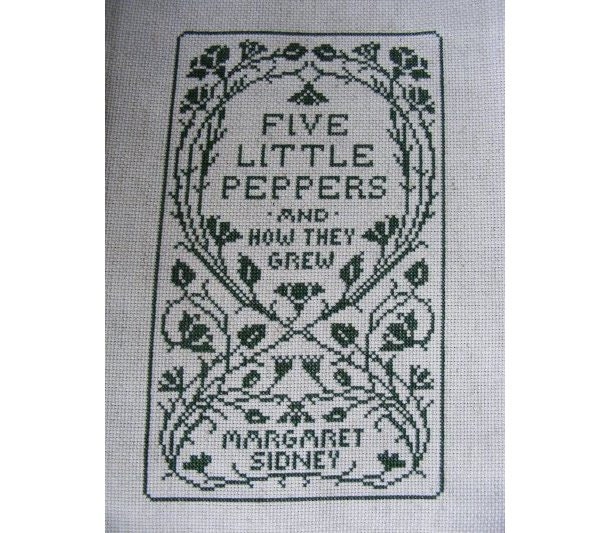 Five Little Peppers Book Cover Cross Stitch Pattern