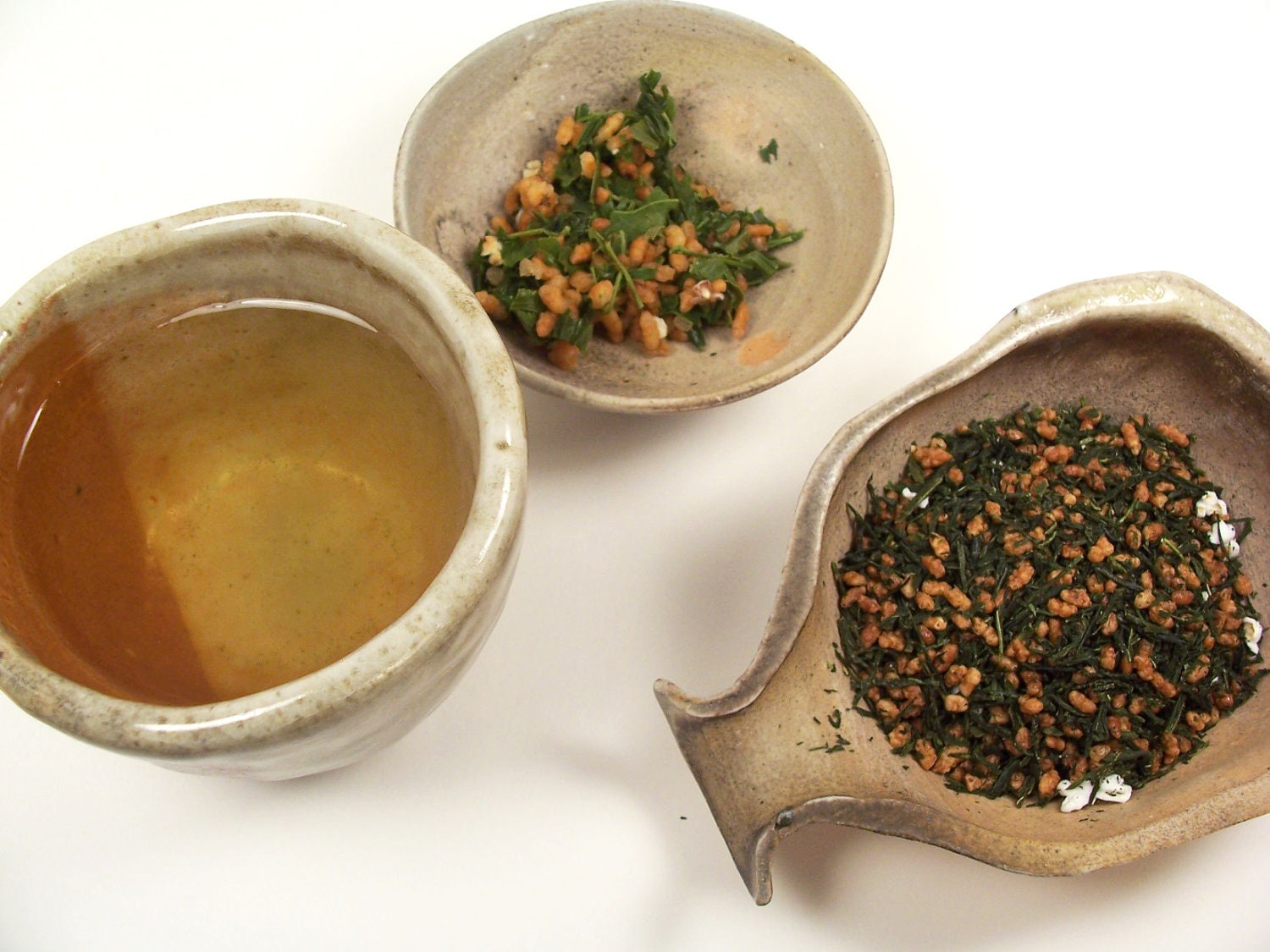 Genmaicha. Blend of Green Tea and Roasted Brown Rice 2.6 oz loose leaf