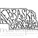 Nebraska the Cornhusker State - White Background - 8x10 Illustrated Print by Mandipidy