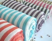 NATURAL Cotton Turkish Towel, Peshtemal, Bath and beauty, beach towel, hammam towel, bath towel, picnic towel, Spa Towel, Gray, Grey Striped