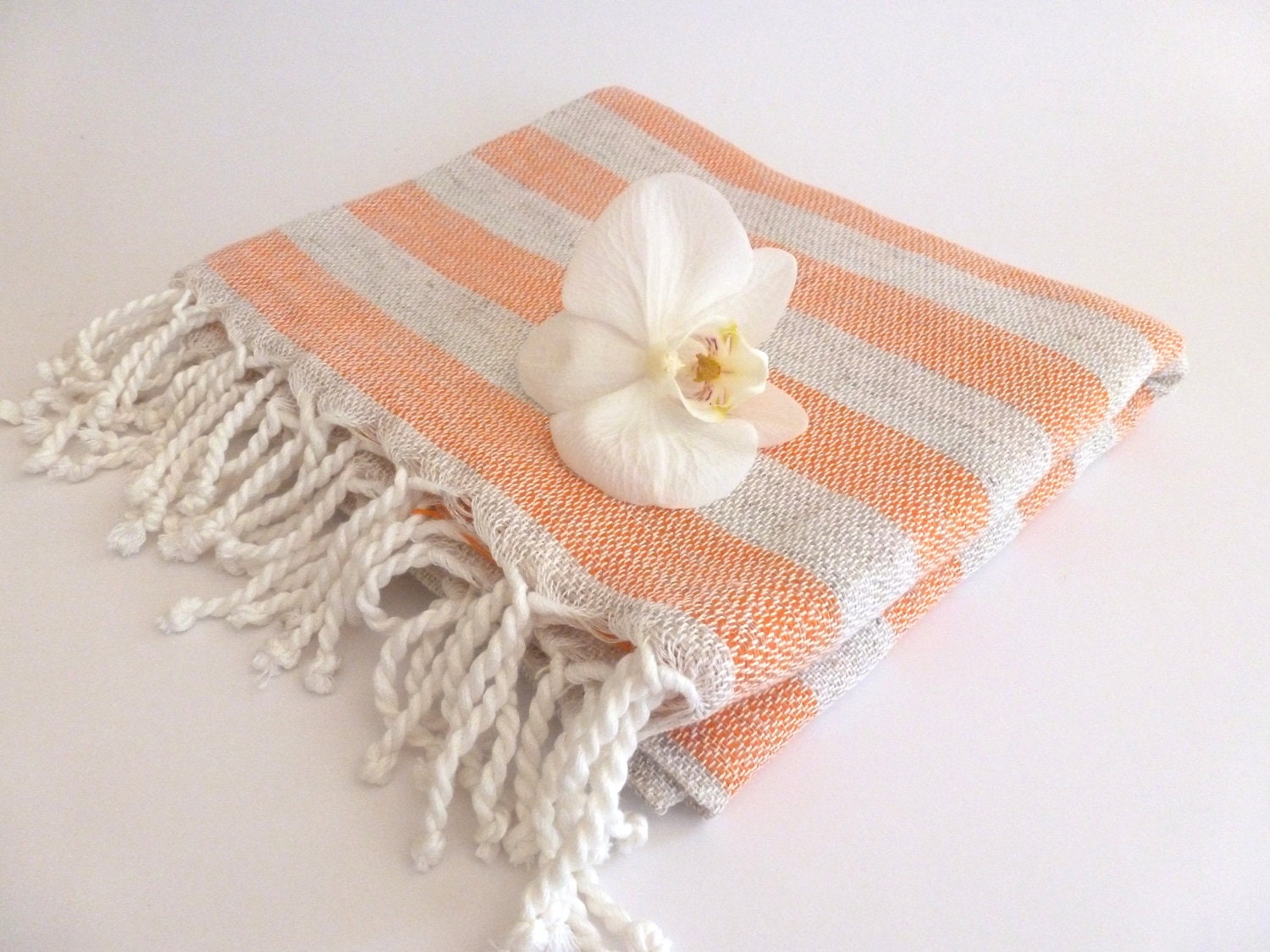 Premium Turkish Towel, Peshtemal, Hammam towel, Natural Soft Cotton, spa, yoga towel, valentine day gift, Coral