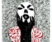 A2 Giclee Print, signed numbered 1/125 Woman Grace