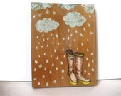 I Love My Rain Boots - Wall Art