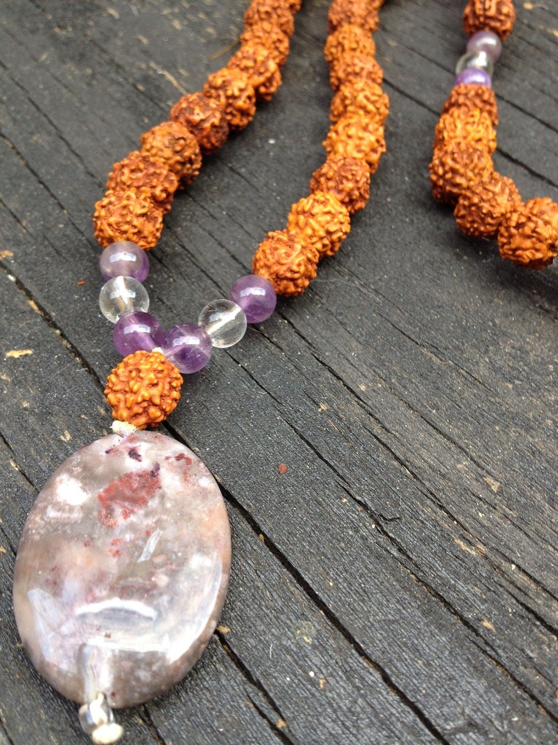 The Meditation Mala - Crazy Lace Agate