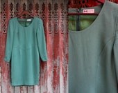 Vintage Forest Green Dress