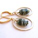 Winter Green Jasper Gold Dangle Earrings : Gold Drop Chandelier Earrings, Natural Stone Earrings, Spring Jewelry