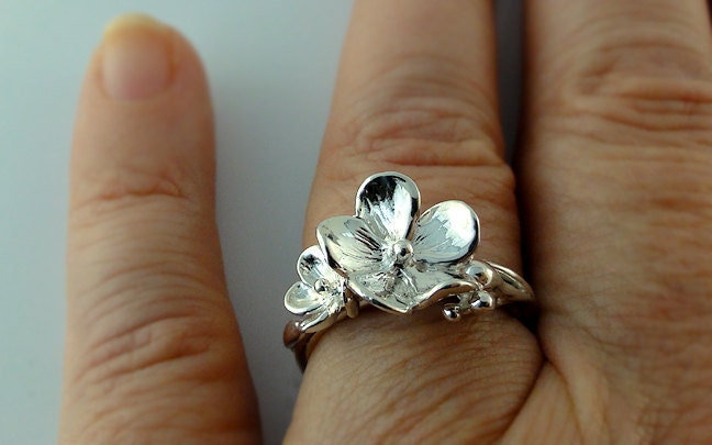 Sterling Silver Flower Ring- Just a Pretty Floral Ring