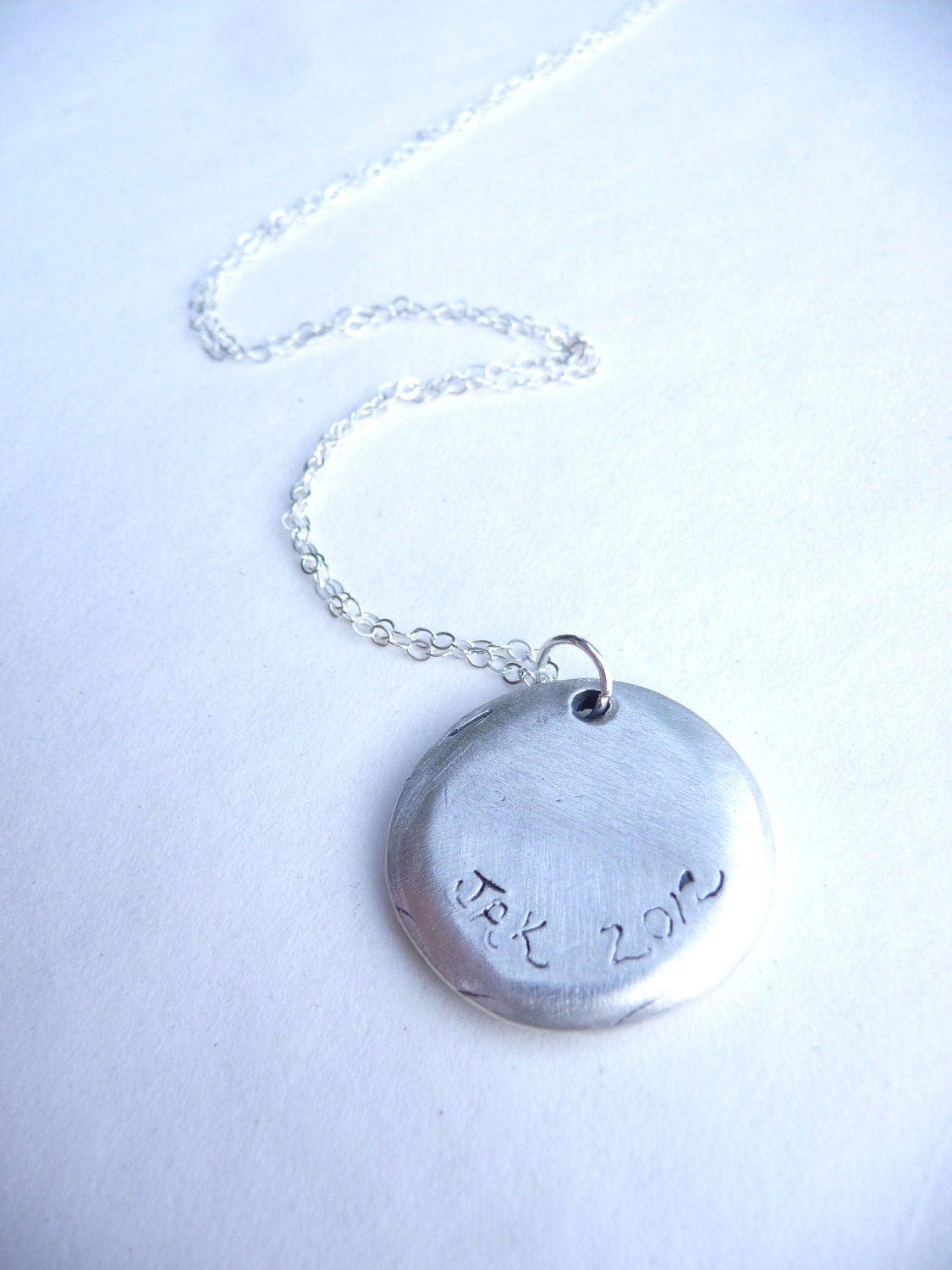 Wax seal jewelry owl pendant created from recycled fine silver by Dream of a Dream