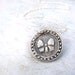 Butterfly wax seal necklace jewelry pendant charm handmade from recycled fine silver on Etsy