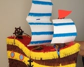 Pirate Ship Pinata.  Custom Pinata.