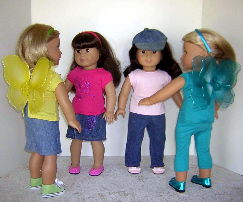 ONE T-Shirt for American Girl, similar 18" Dolls, Bitty Baby, many baby dolls, teddy bears and stuffed animals
