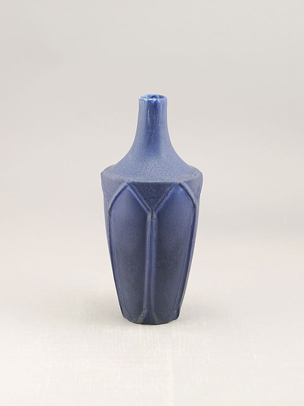 Product Development Vase in Arts and Crafts Blue by Door Pottery-Arts and Crafts Style-Handmade Art Pottery
