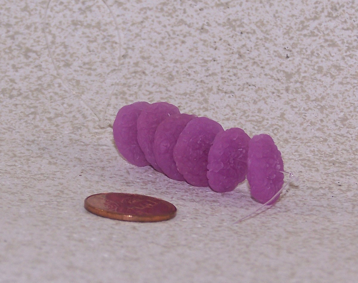 Medium Purple Sugar Beads Polymer Clay Disc Beads
