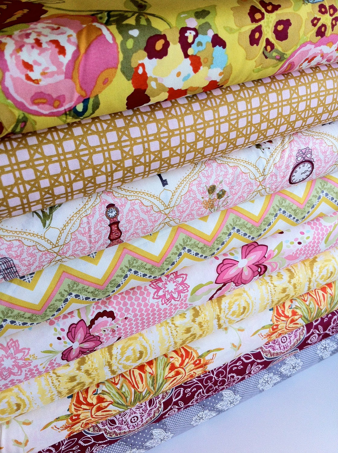 Lilly Belle Fabric Collection in Warm Sunset by Bari J for Art Gallery Fabrics (9 half yard bundle) BUY MORE & SAVE