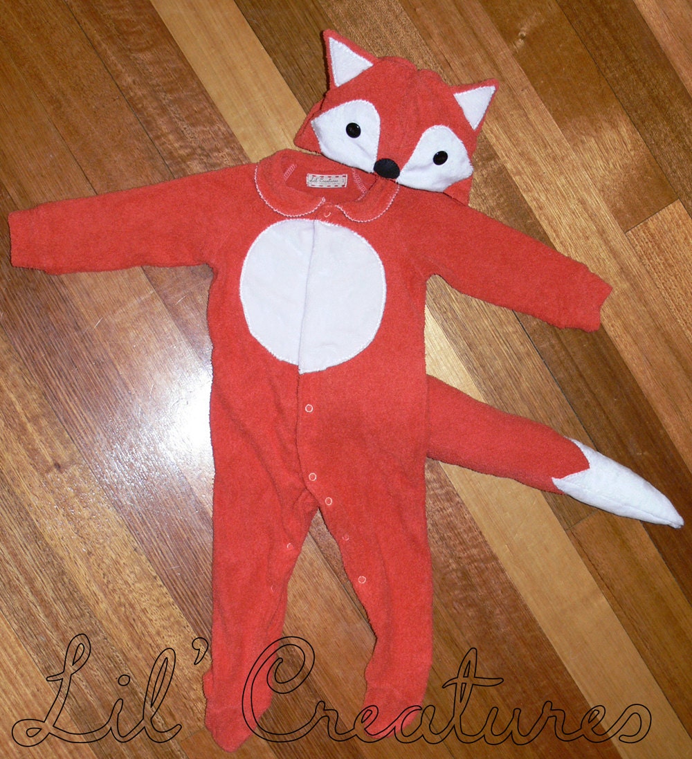 Rusty Red Fox Baby Onesie Costume with Hat - Lil' Creatures