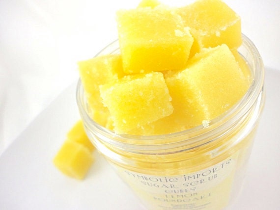 Lemon Poundcake Sugar Scrub Cubes 8 oz Jar - SymbolicImports