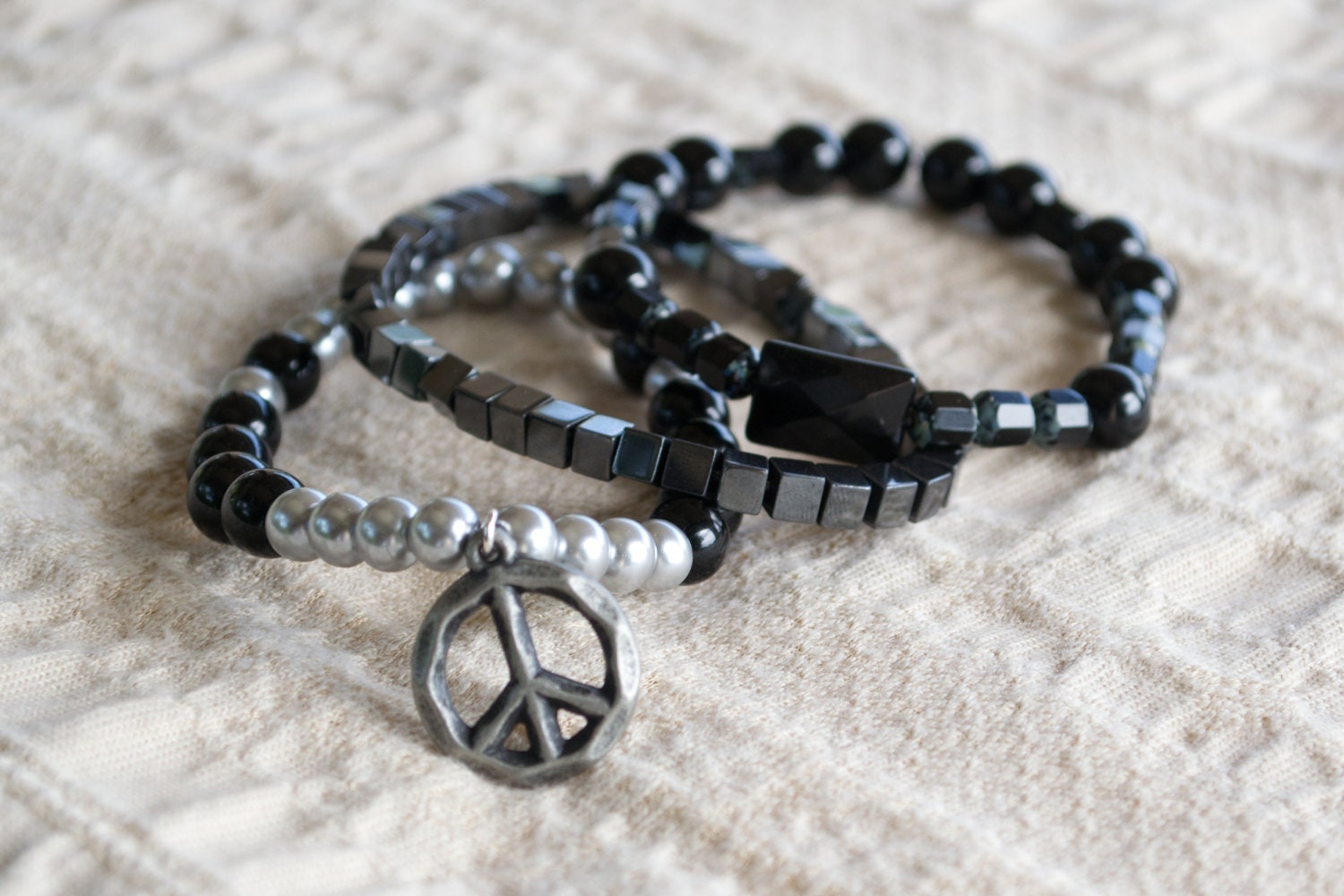 SALE - Wrist Mala Bracelet Stack - Yoga Jewelry - Mala Beads