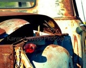 Vintage Chevrolet Truck Robins Egg Blue Rust wall Decor Rural Missouri8x10 Free domestic shipping Karen A Webb Photography