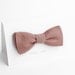 Bow tie, dusty rose and beige