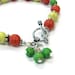 Turquoise Multicolor Bracelet Yellow Orange Green Gemstone Sterling Silver Jewelry Jewellery Bright Colors Summer Fashion Neon B-289